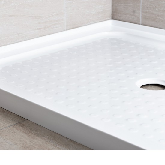 1100x750mm Rectangle Shower Tray Center/Size Waste